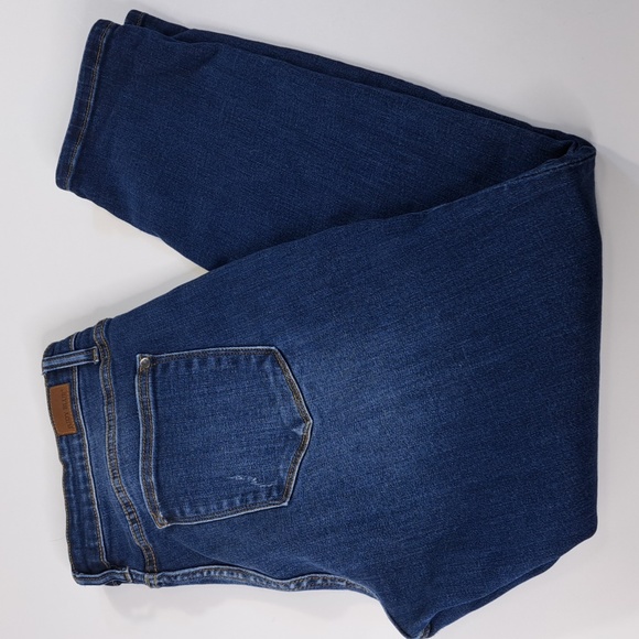 Jude Blue Slim Fit Dark Wash Distressed Blue Jeans Size 15/32 - Picture 5 of 17